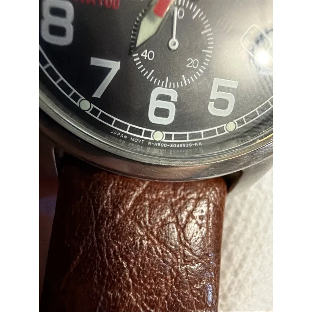 Citizen Eco-Drive Chronograph Men's Watch Black Solar Powered Quartz Military